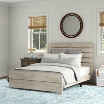 Beachy queen store bed frame